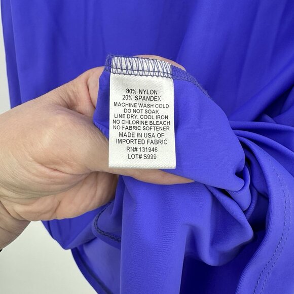 JUDE CONNALLY EMERSON DRESS swing short sleeve jude cloth royal blue knit S - Picture 6 of 6